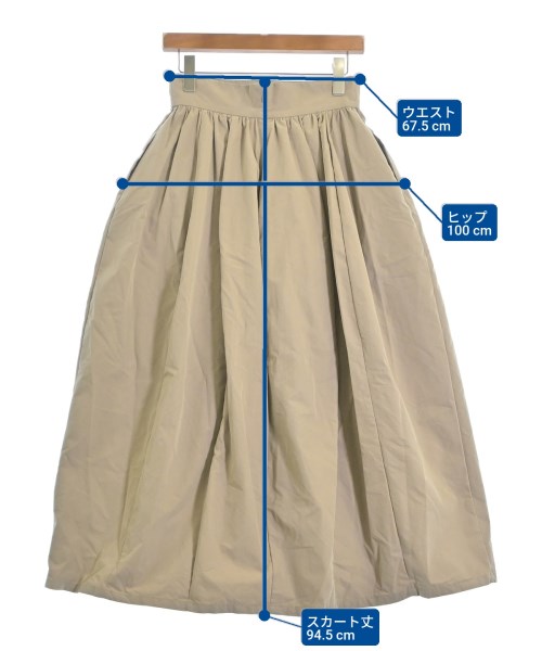 MARW UNITED ARROWS（マルゥユナイテッドアローズ）ロング・マキシ丈スカート ベージュ サイズ:38(M位) レディース/2200652576030