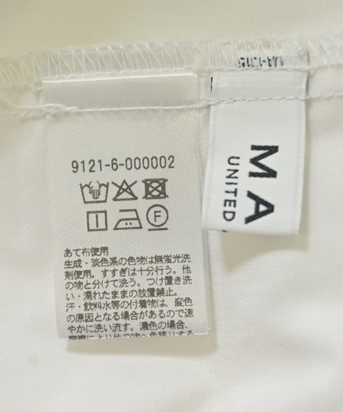 MARW UNITED ARROWS（マルゥユナイテッドアローズ）カジュアルシャツ 白 サイズ:F レディース/2200710203052