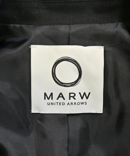 MARW UNITED ARROWS（マルゥユナイテッドアローズ）テーラードジャケット 黒 サイズ:36(S位) レディース/2200668793056