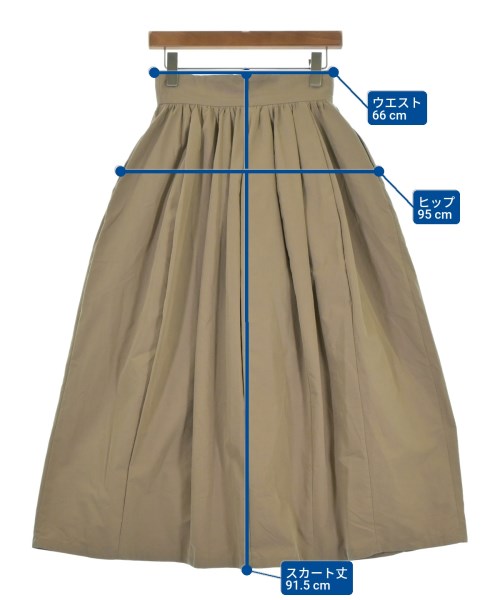 MARW UNITED ARROWS（マルゥユナイテッドアローズ）ロング・マキシ丈スカート ベージュ サイズ:36(S位) レディース/2200680592057