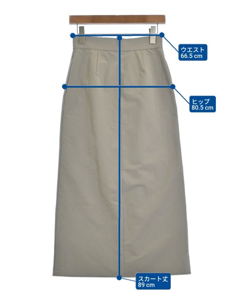 MARW UNITED ARROWS（マルゥユナイテッドアローズ）ロング・マキシ丈スカート ベージュ サイズ:38(M位) レディース/2200686507024