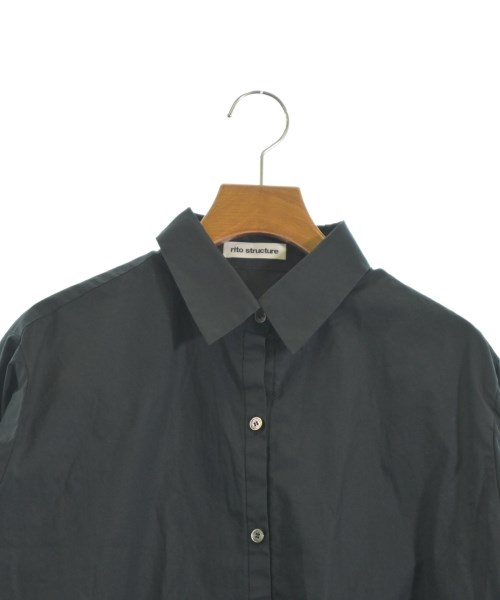 rito structure（リトストラクチャ）カジュアルシャツ 黒 サイズ:1(S位) レディース/2200619614317
