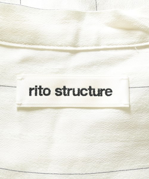 rito structure（リトストラクチャ）シャツワンピース 白 サイズ:1(S位) レディース/2200714291116