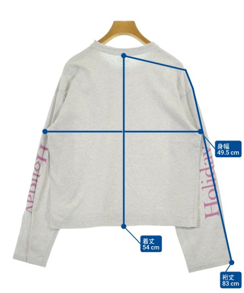 HOLIDAY（ホリデイ）Tシャツ・カットソー グレー サイズ:M レディース/2200646870045