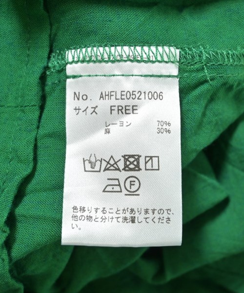 Auntie Rosa Holiday（アンティローザホリデー）シャツワンピース 緑 サイズ:F レディース/2200707855035