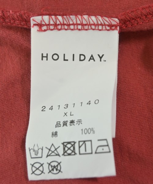 HOLIDAY（ホリデイ）Tシャツ・カットソー 赤 サイズ:XL レディース/2200719952098