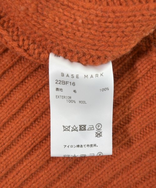 BASE MARK（ベースマーク）ニット・セーター オレンジ サイズ:S メンズ/2200710985071