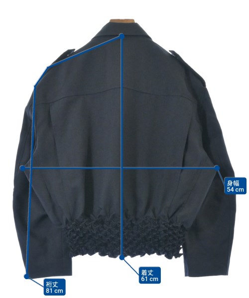 TELMA（テルマ）ブルゾン 紺 サイズ:34(XS位) レディース/2200652601046