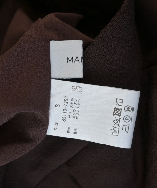 MANOF（マノフ）スラックス 茶 サイズ:S レディース/2200624009245
