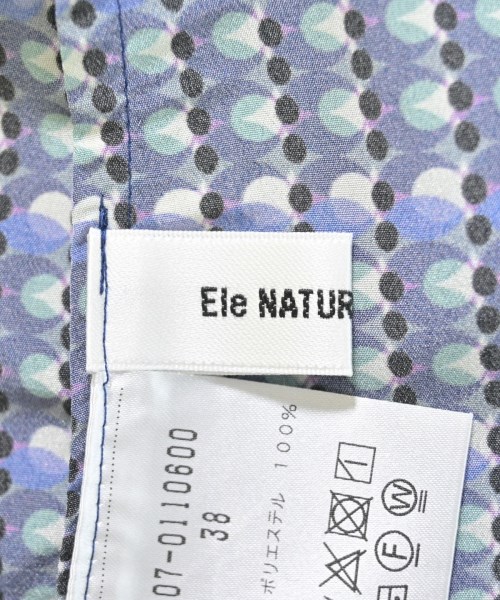 Ele NATURAL BEAUTY（エレナチュラルビューティー）ブラウス 青 サイズ:38(M位) レディース/2200679445098