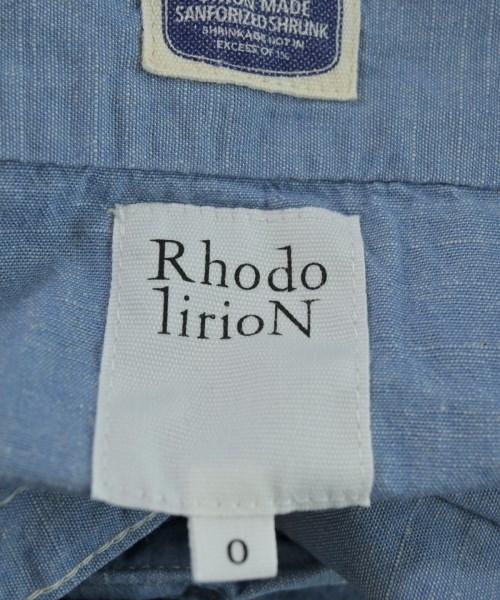 RhodolirioN（ロドリリオン）カジュアルシャツ 青 サイズ:0(XS位) レディース/2200657650124