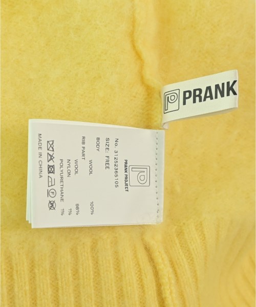 PRANK PROJECT（プランクプロジェクト）ニット・セーター 黄 サイズ:F レディース/2200667613171