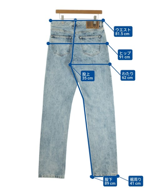 VTMNTS（ブイティーエムエヌティーエス）デニムパンツ 青 サイズ:30(M位) メンズ/2200625938032