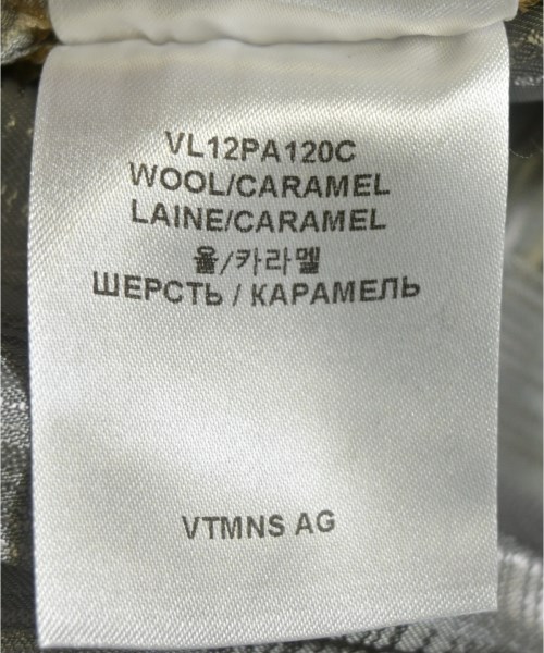 VTMNTS（ブイティーエムエヌティーエス）スラックス 黄 サイズ:XS メンズ/2200626761059