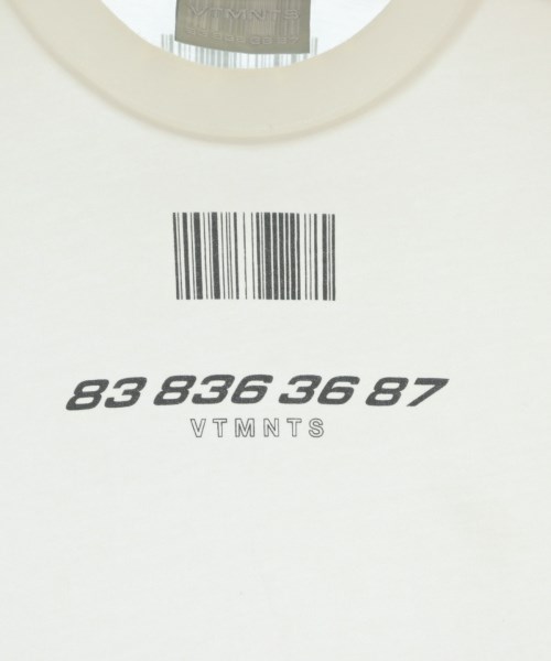 VTMNTS（ブイティーエムエヌティーエス）Tシャツ・カットソー 白 サイズ:S メンズ/2200677419107