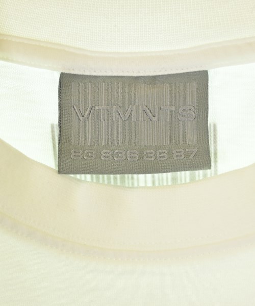 VTMNTS（ブイティーエムエヌティーエス）Tシャツ・カットソー 白 サイズ:M メンズ/2200727823281