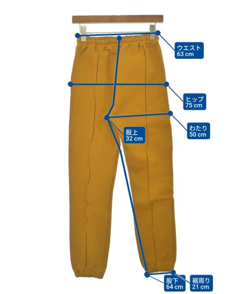 New Optimist（ニューオプティミスト）スウェットパンツ 黄 サイズ:XS レディース/2200631180043