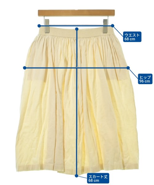 DEMY BY DEMYLEE（デミーバイデミリー）ロング・マキシ丈スカート 白 サイズ:S レディース/2200631149323