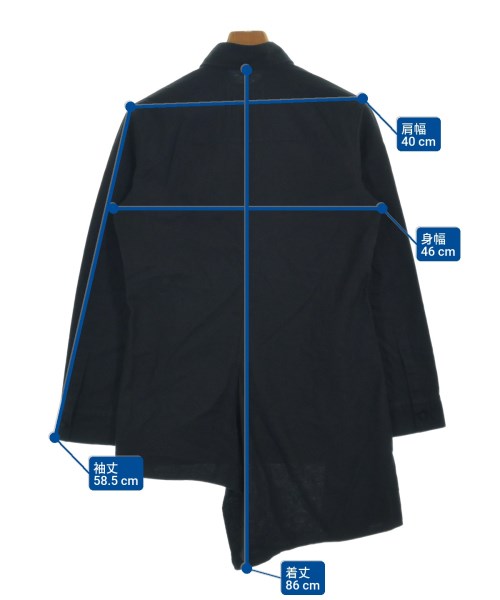 power of the WHITE shirt（パワーオブザホワイトシャツ）カジュアルシャツ 黒 サイズ:1(S位) レディース/2200623859018