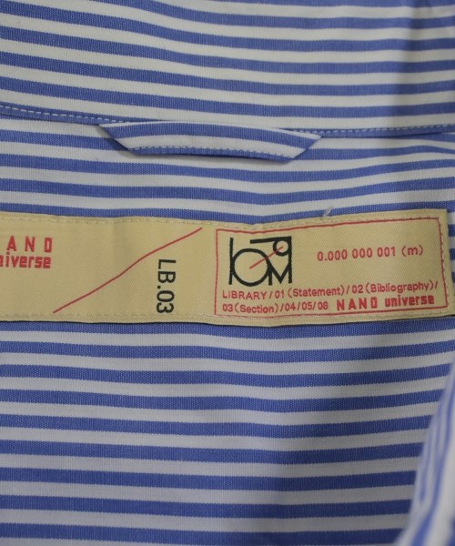 LB.03 Section（エルビーゼロサンセクション）カジュアルシャツ 青 サイズ:L メンズ/2200627985010