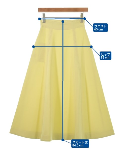 LB.03 Section（エルビーゼロサンセクション）ロング・マキシ丈スカート 黄 サイズ:1(S位) レディース/2200614478136