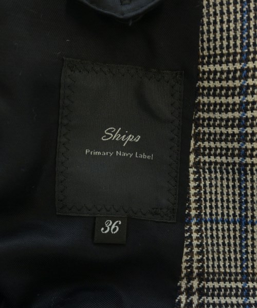 SHIPS Primary Navy Label（シップスプライマリーネイビーレーベル）テーラードジャケット グレー サイズ:36(S位) レディース/2200690464023