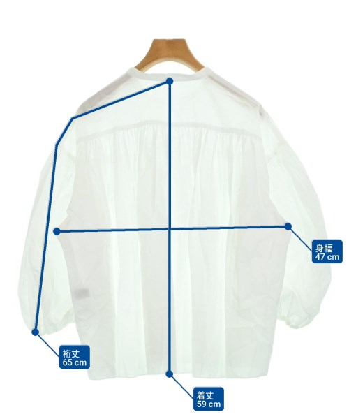 SHIPS Primary Navy Label（シップスプライマリーネイビーレーベル）カジュアルシャツ 白 サイズ:F レディース/2200693458029