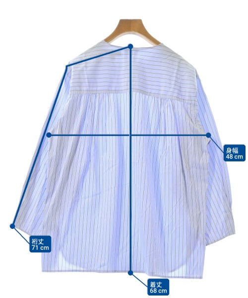 SHIPS Primary Navy Label（シップスプライマリーネイビーレーベル）ブラウス 青 サイズ:36(S位) レディース/2200699083119