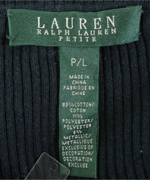 LAUREN Ralph Lauren（ローレンラルフローレン）ニット・セーター 黒 サイズ:L レディース/2200644835039