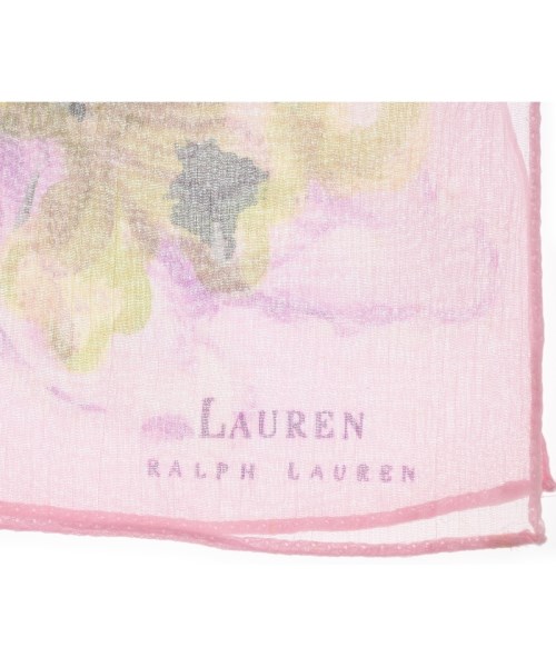 LAUREN Ralph Lauren（ローレンラルフローレン）バンダナ・スカーフ ピンク サイズ:- レディース/2200623007044