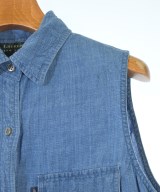 LAUREN Ralph Lauren（ローレンラルフローレン）シャツワンピース 青 サイズ:M レディース/2200616312049