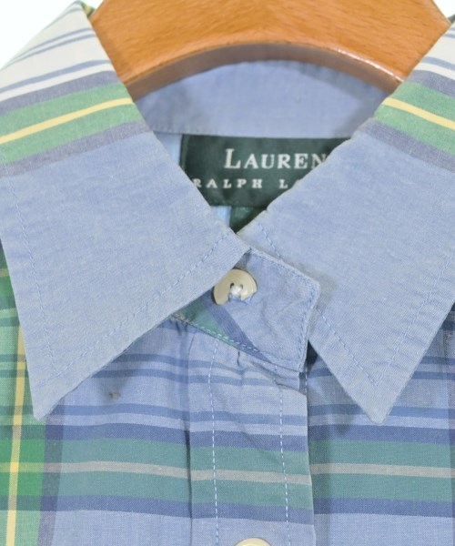 LAUREN Ralph Lauren（ローレンラルフローレン）ブラウス 青 サイズ:4(L位) レディース/2200693496090