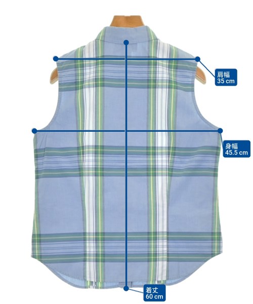 LAUREN Ralph Lauren（ローレンラルフローレン）ブラウス 青 サイズ:4(L位) レディース/2200693496090