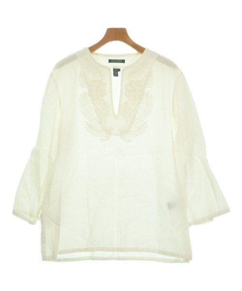 LAUREN Ralph Lauren(ローレンラルフローレン)ブラウス 白 サイズ:L/2200657023034