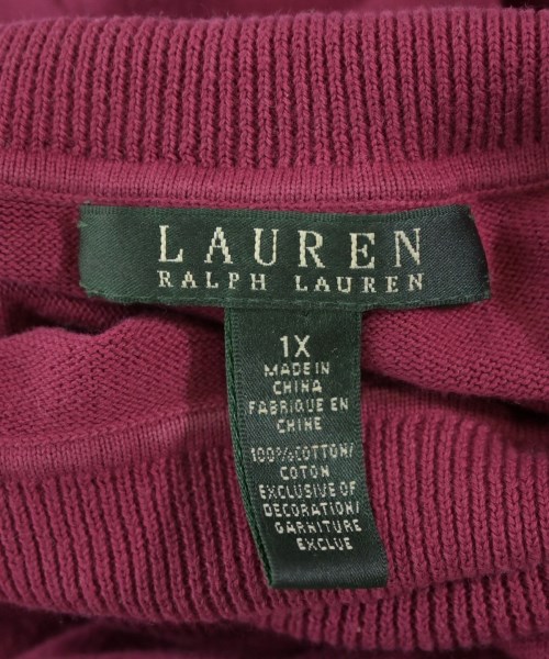 LAUREN Ralph Lauren（ローレンラルフローレン）ニット・セーター ピンク サイズ:1X(XL位) レディース/2200667958029