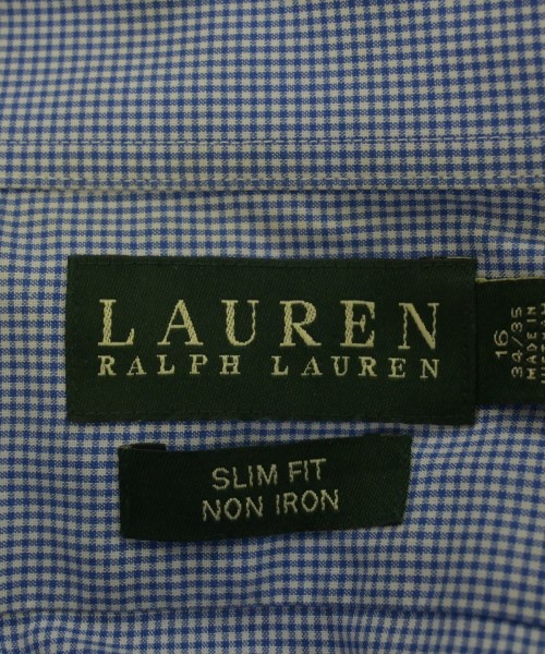 LAUREN Ralph Lauren（ローレンラルフローレン）カジュアルシャツ 青 サイズ:16(L位) メンズ/2200722951026