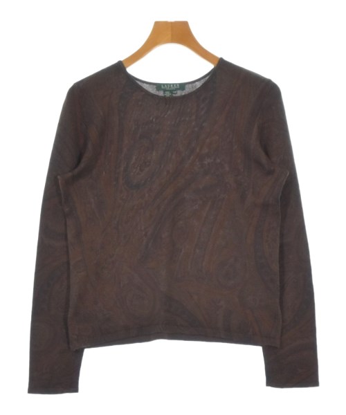 LAUREN Ralph Lauren(ローレンラルフローレン)ニット・セーター 茶 サイズ:M/2200684422046
