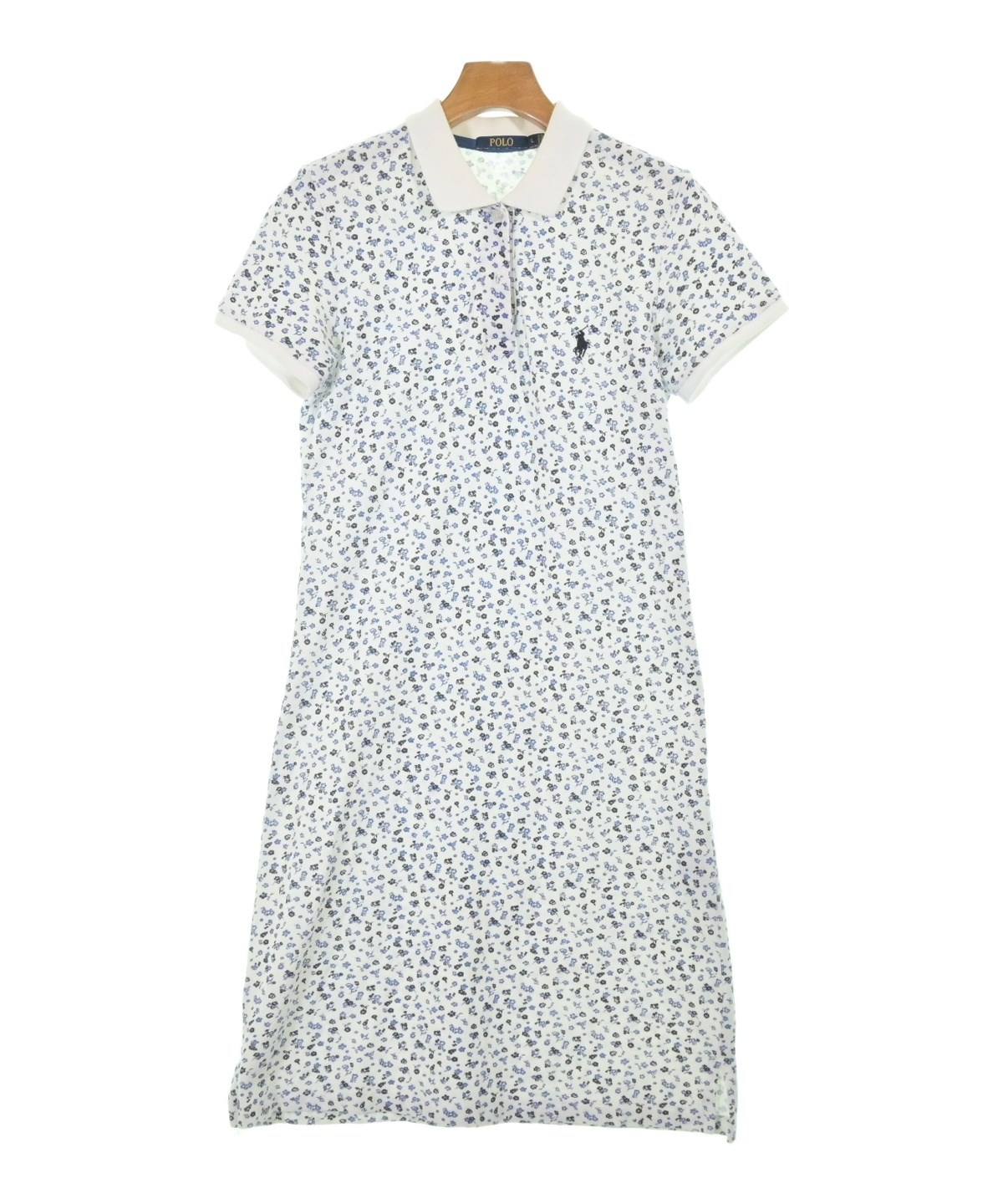 最終値下げ　新品 Polo Ralph Lauren アルパカ ワンピース セール】ピケ Polo ラップ ミニ ドレス（シャツワンピース