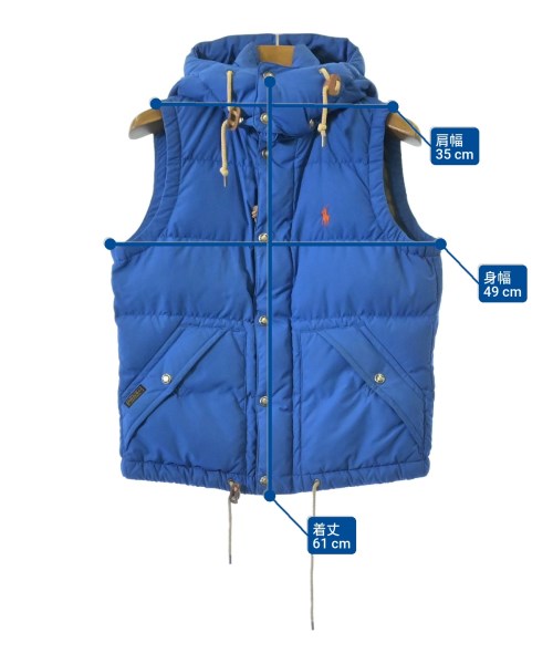 Polo Ralph Lauren（ポロラルフローレン）ダウンジャケット/ダウンベスト 青 サイズ:M レディース/2200623388013