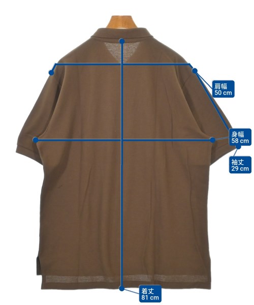 Polo Ralph Lauren（ポロラルフローレン）ポロシャツ 茶 サイズ:3L(XL位) メンズ/2200608647098