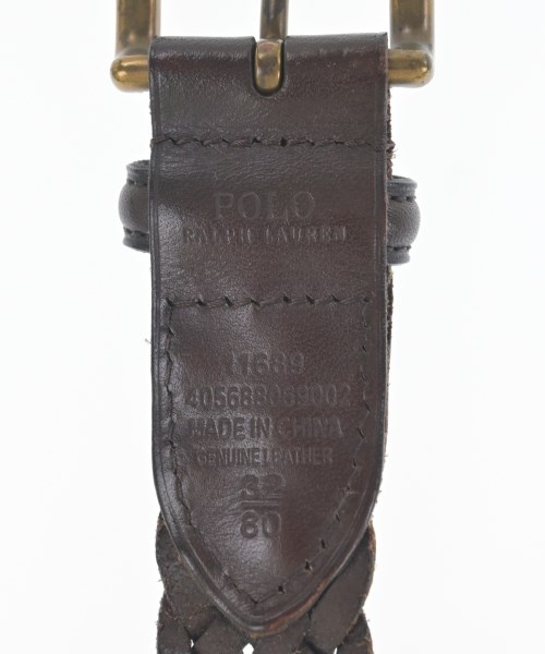 Polo Ralph Lauren（ポロラルフローレン）ベルト 茶 サイズ:80 メンズ/2200617539117