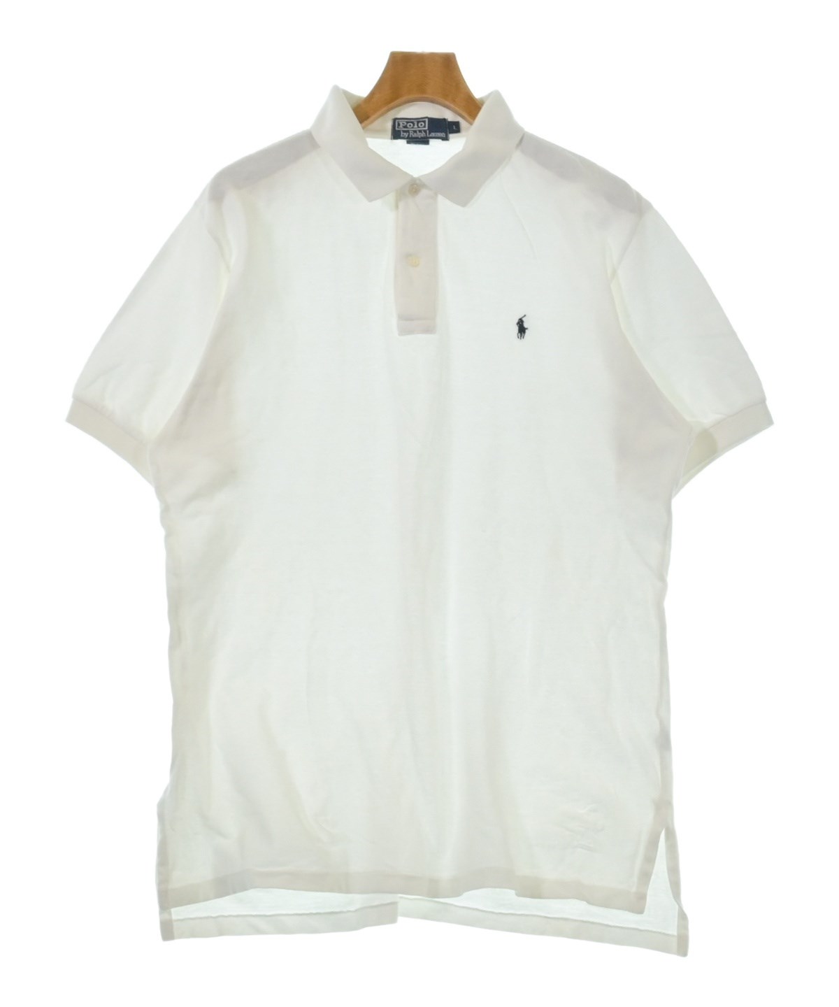 新品タグ付き　ポロラルフローレンポロシャツ　メンズLサイズ　白 Polo Ralph Lauren（ポロラルフローレン）ポロシャツ 白 サイズ