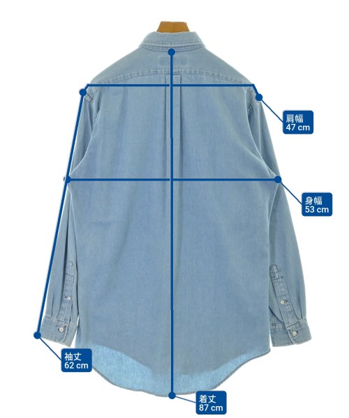 Polo Ralph Lauren（ポロラルフローレン）カジュアルシャツ 青 サイズ:15(XL位) メンズ/2200672813054