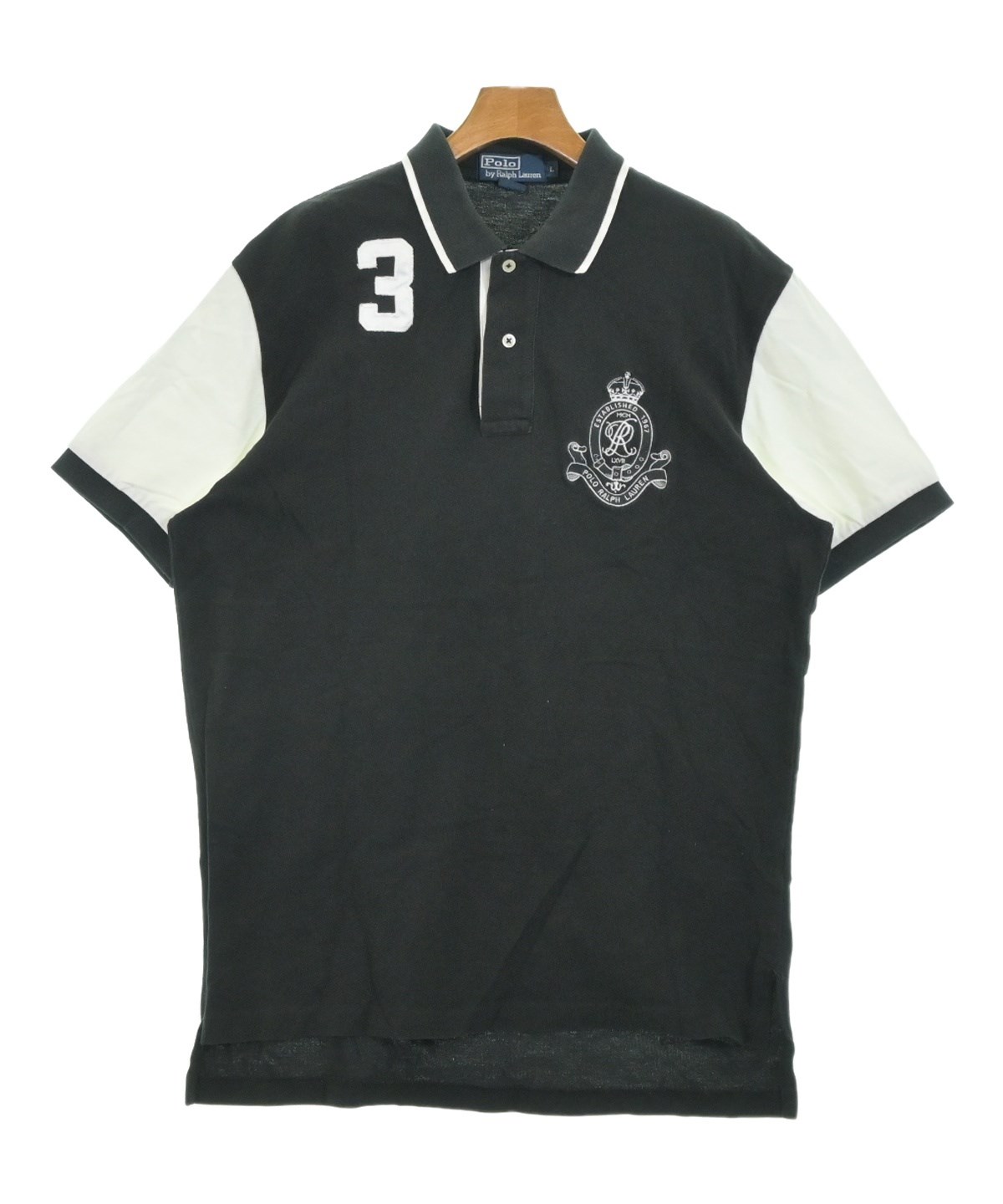 Polo Ralph Lauren（ポロラルフローレン）ポロシャツ 黒 サイズ:L