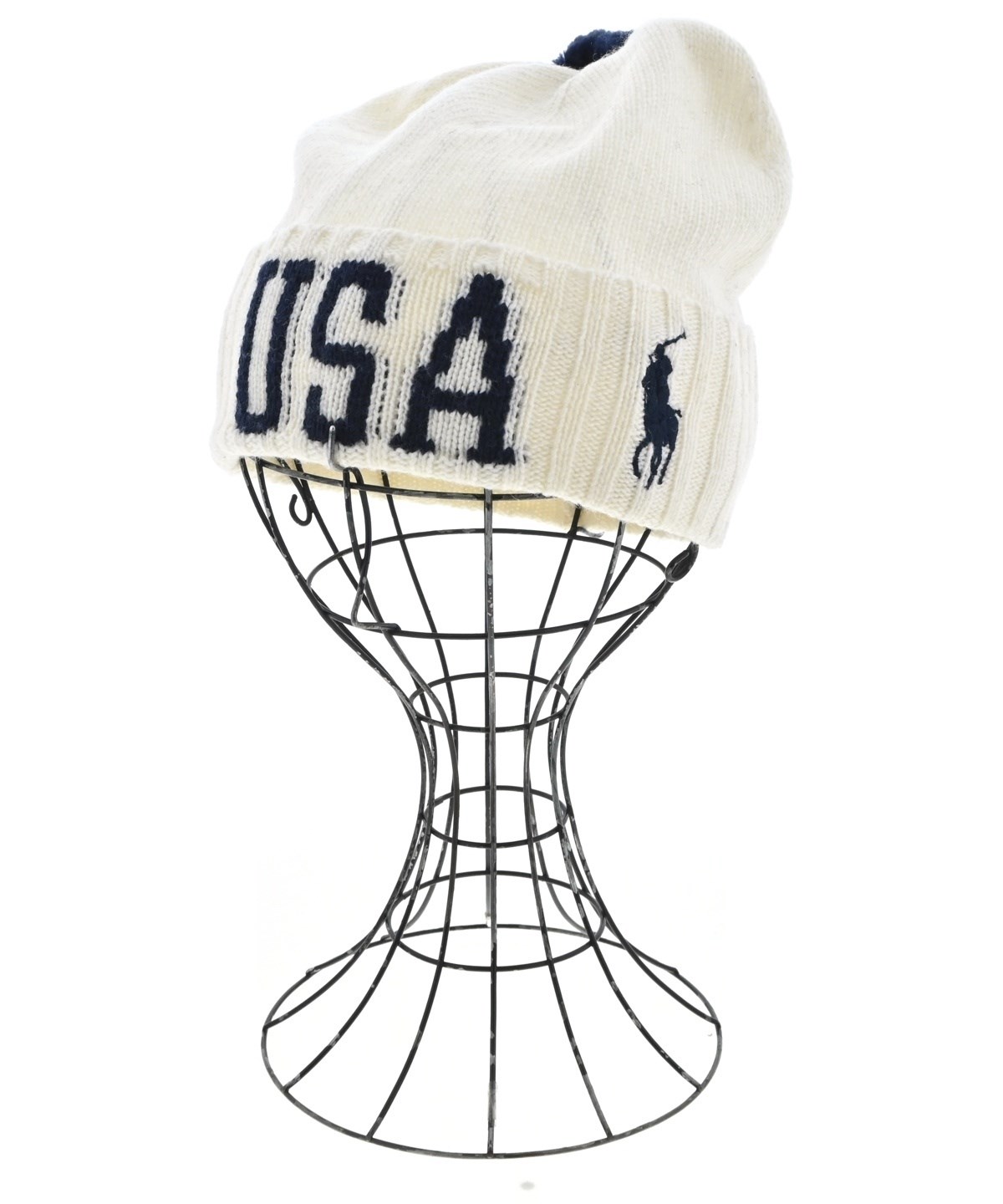 Polo Ralph Lauren（ポロラルフローレン）ニットキャップ・ビーニー 白