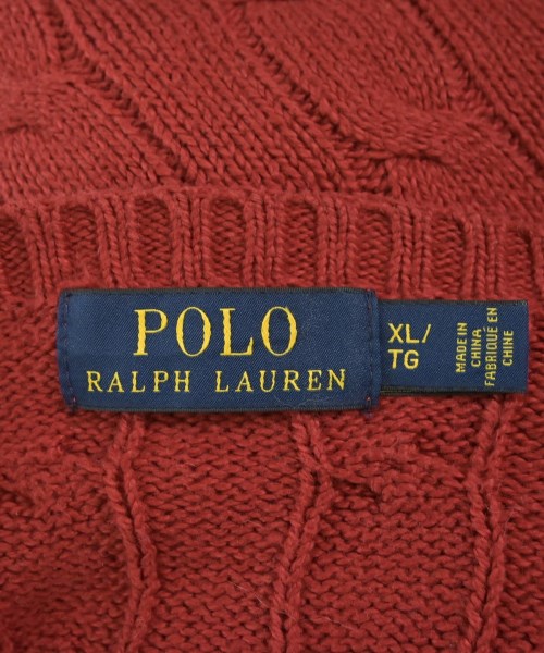 Polo Ralph Lauren（ポロラルフローレン）ニット・セーター 赤 サイズ:XL メンズ/2200646136608