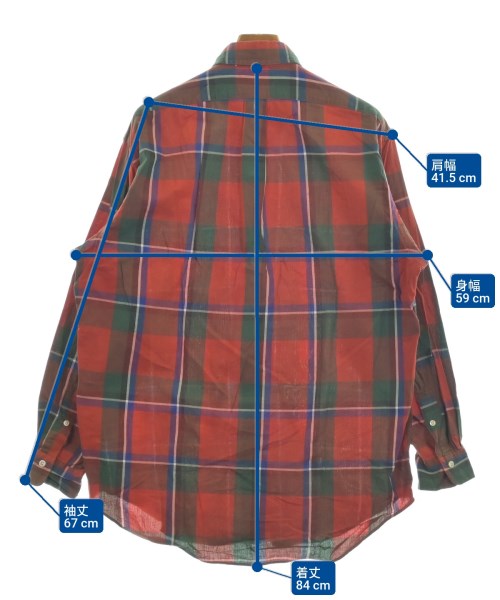 Polo Ralph Lauren（ポロラルフローレン）カジュアルシャツ 赤 サイズ:M メンズ/2200636042032