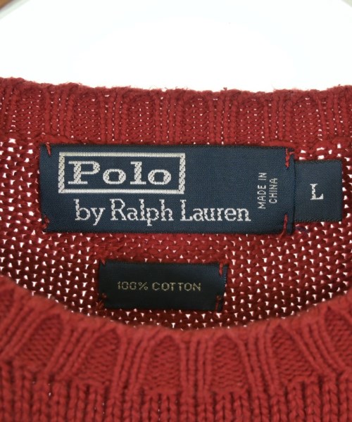 Polo Ralph Lauren（ポロラルフローレン）ニット・セーター 赤 サイズ:L メンズ/2200724070299