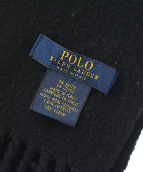 Polo Ralph Lauren（ポロラルフローレン）マフラー 黒 サイズ:- メンズ/2200722237182