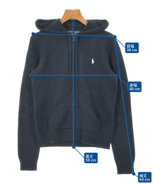 Ralph Lauren（ラルフローレン）カーディガン 紺 サイズ:M レディース/2200622675121